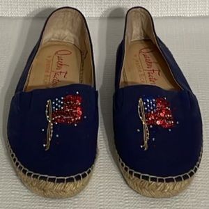 Quacker Factory, by jeanne Bice canvas shoes, size 6M